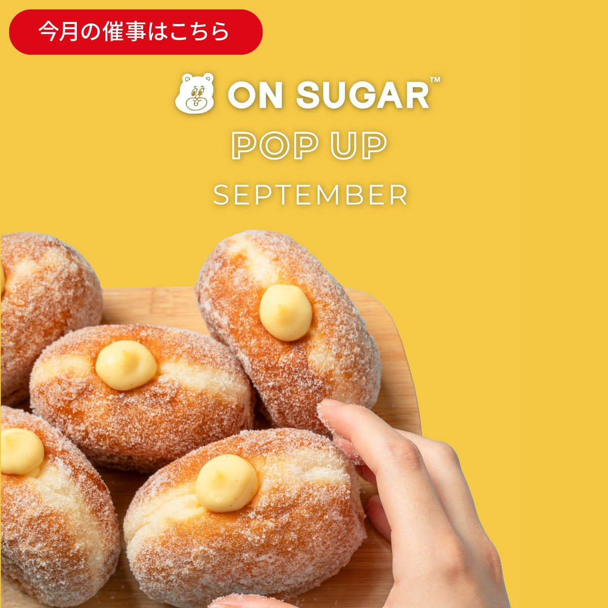 【ON SUGAR POP-UP SHOP 出店情報|2026年9月】