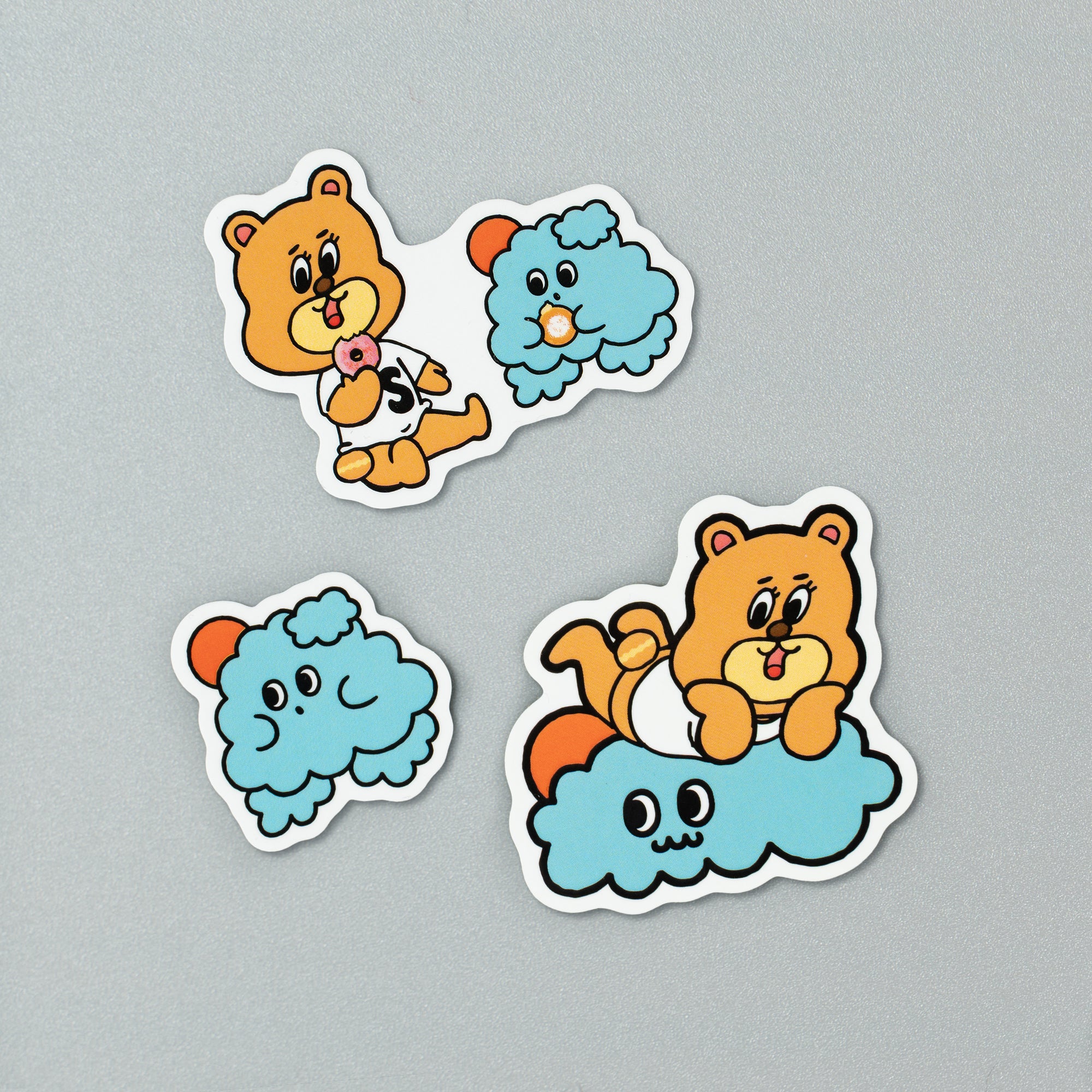 サトーくん × クーモ ステッカー ドーナツ休憩Ver.